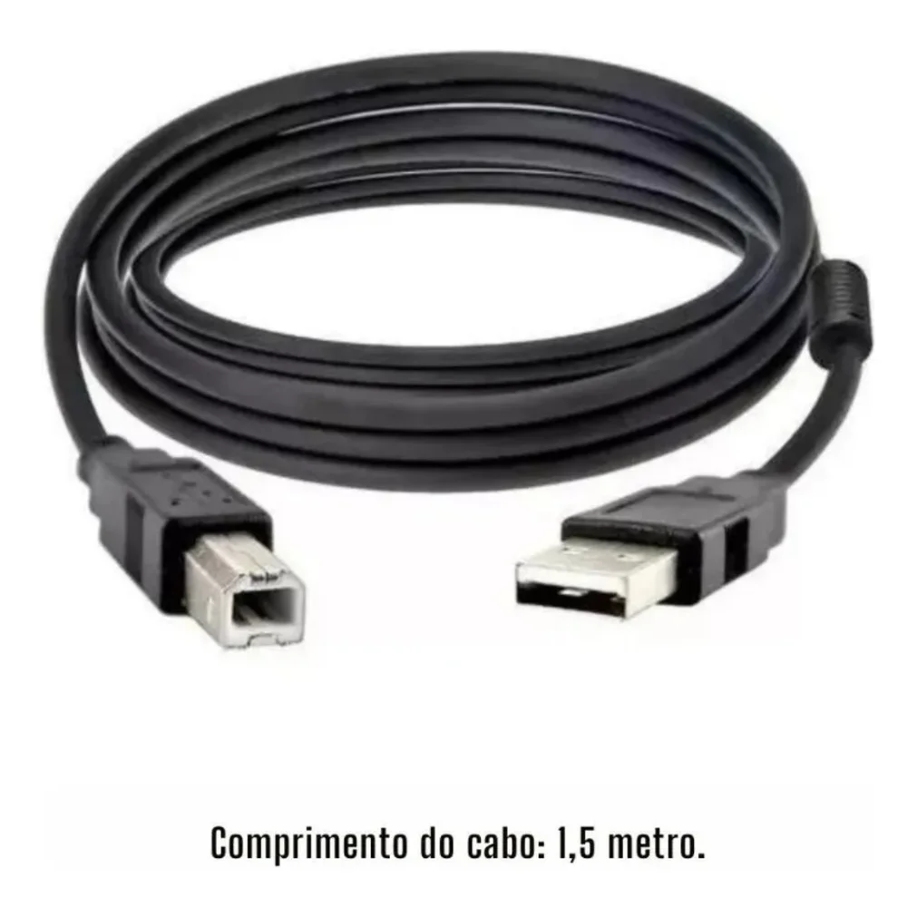 Imagem 3 de 5 do produto Kit 10 Cabos Usb A Para Usb B Para Impressora