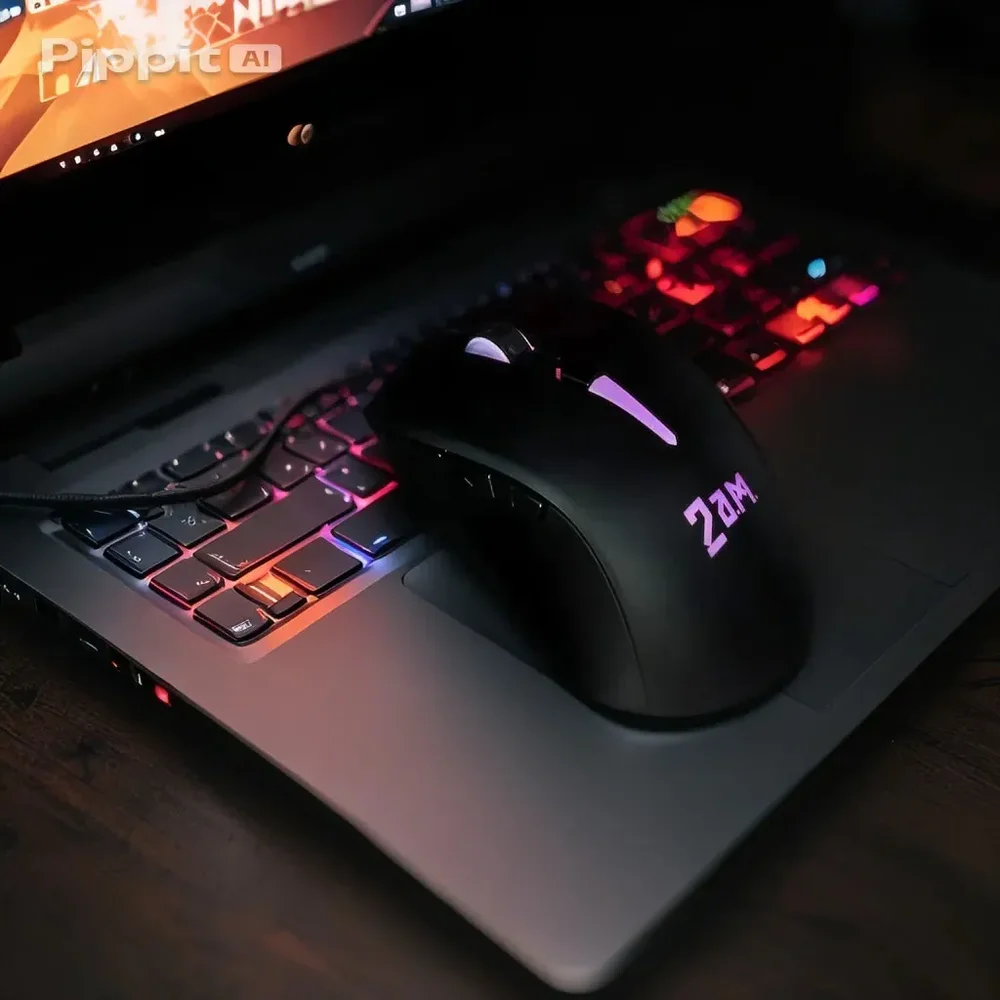Imagem 2 de 5 do produto Mouse Gamer G11 2 A.m. - Sensor Pixart 4000 Dpi - RGB - 6 Botões Programáveis - Ergonômico Para Destros