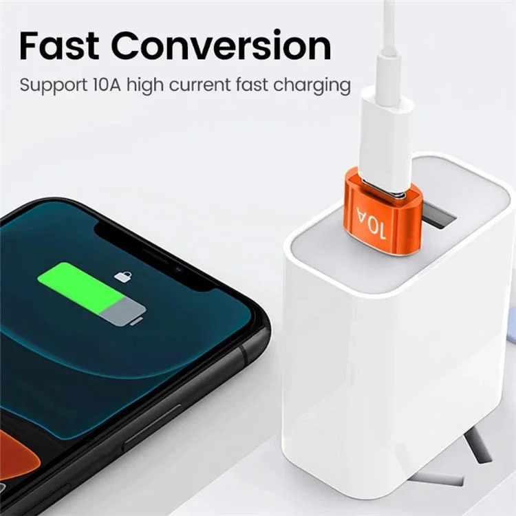 Imagem 5 de 5 do produto Adaptador Usb Macho Para Usb C Fêmea 3.0 Mini