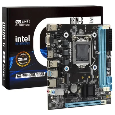 Placa Mae LGA  1150 Ddr3 H81m-g Nvme HDMI Vga 4 Ge Goline