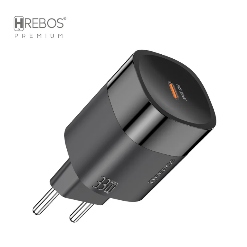 Imagem 5 de 5 do produto Kit Carregador Rápido 30w Hrebos Quantum Charge Crg-222cc Tipo-c - Usb-c Preto