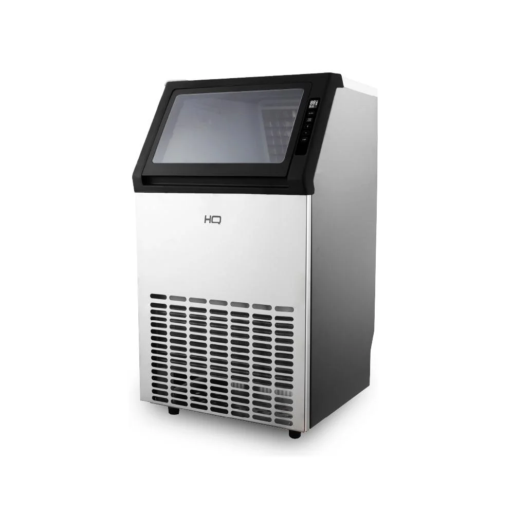 Imagem 2 de 5 do produto Máquina De Gelo Profissional Hq 70kg Turbo Ice Preta E Inox Hq-mgi70 220v