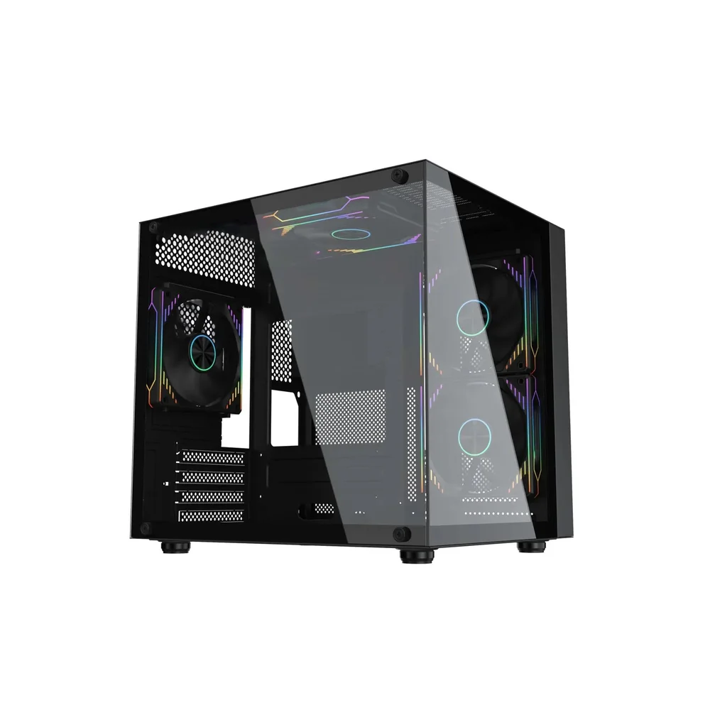 Computador Cpu Gamer Ryzen 5 2400g 16gb Ram Ssd 512gb Rx 6500xt Gabinete Aquario Preto - view 3