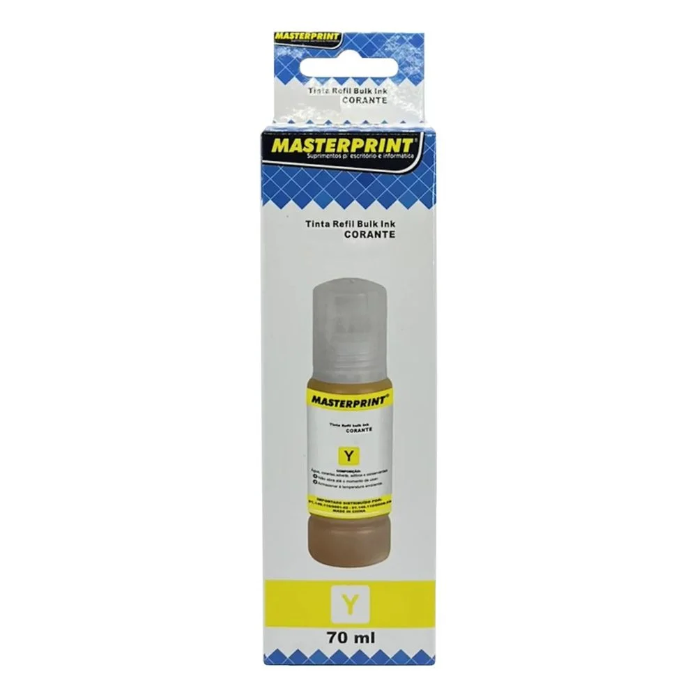 Kit 4x Tintas Masterprint T544 Compatível Série L3150 3250 Kit 4x Tintas Masterprint T544 Compatível Série L3150 3250