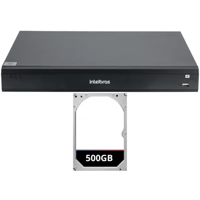 Gravador De Vídeo Em Rede Intelbras Nvd 1516-p Hd 500gb