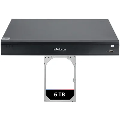 Gravador De Vídeo Em Rede Intelbras Nvd 1516-p Hd 6tb