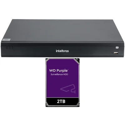 Gravador De Vídeo Em Rede Intelbras Nvd 1516-p Hd 2TB Purple