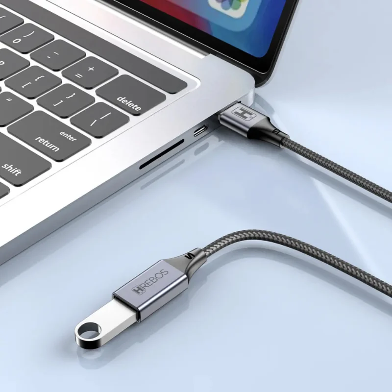 Imagem 4 de 5 do produto Cabo Extensor Usb 2 Metros Hrebos Cb-708c Preto Reforçado Alta Velocidade Turbo Dados E Carregamento