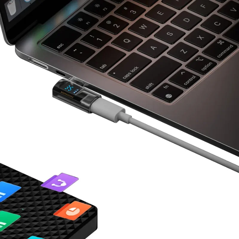 Imagem 2 de 5 do produto Adaptador Compatível Com Lightning Iphone Ios Macho Para Usb-c Femea 35w Hrebos Heralink Ad-269 Carga Rápida Alta