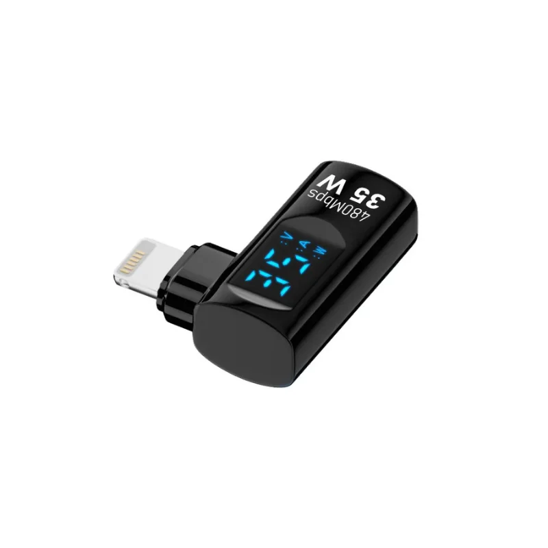 Imagem 5 de 5 do produto Adaptador Compatível Com Lightning Iphone Ios Macho Para Usb-c Femea 35w Hrebos Heralink Ad-269 Carga Rápida Alta