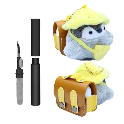 Kit Limpador Para Fones E Capa Protetora Nerdcase Compatível Com Airpods Pro 3, Pinguim Aventureiro