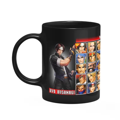 Caneca Gamer - The King Of Fighters Member Select - Preta