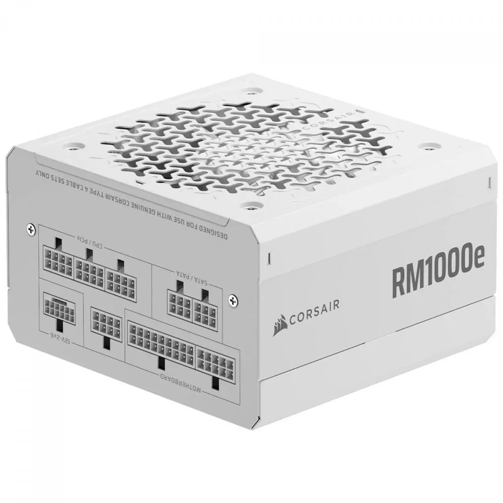 Fonte Corsair Rme Series Rm1000e 2025, 1000w, Full Modular, Cybenetics Gold, Atx, Branco - Cp-9020294-br