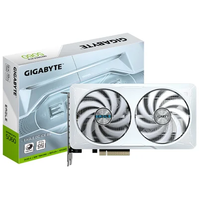 Placa De Vídeo Gigabyte Eagle Oc Ice 8GB Geforce RTX5060 Gddr7 - Gv-n5060eagleoc Ice-8gd