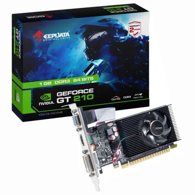 Placa De Vídeo Keepdata 1gb Geforce Gt210 Ddr3 - Low Profile Kdgt210-1gd3/64b