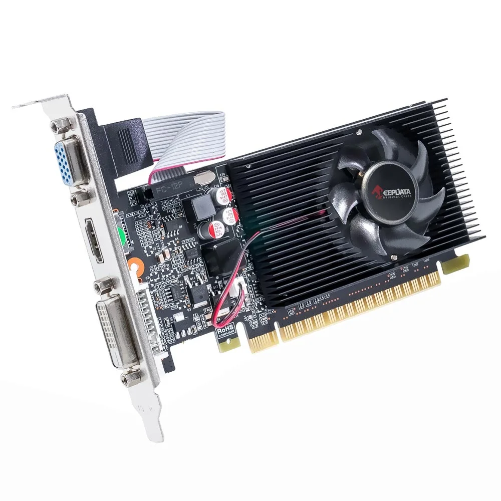 Placa De Vídeo Keepdata 1gb Geforce Gt210 Ddr3 - Low Profile Kdgt210-1gd3/64b 6
