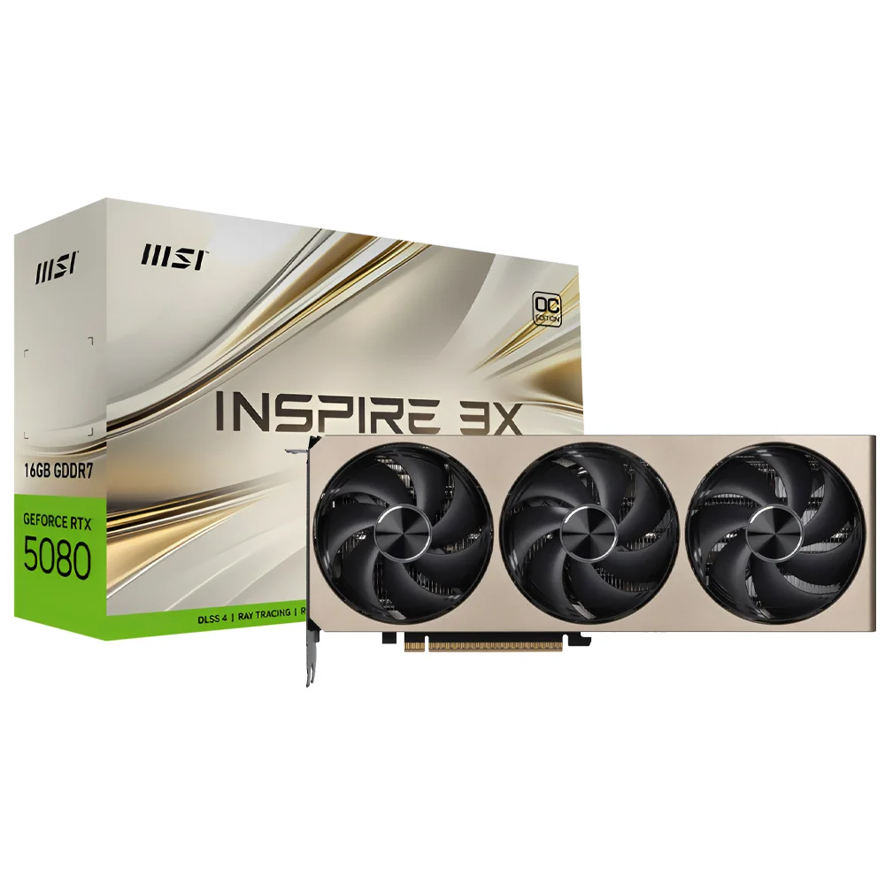 Placa De Vídeo Msi Inspire 3x Oc 16gb Geforce RTX5080 Gddr7 - 912-v531-203 4