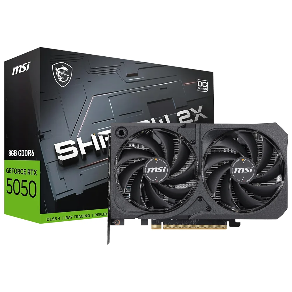 Placa De Vídeo Msi Shadow 2x Oc 8GB Geforce RTX5050 Gddr6 - 912-v538-018