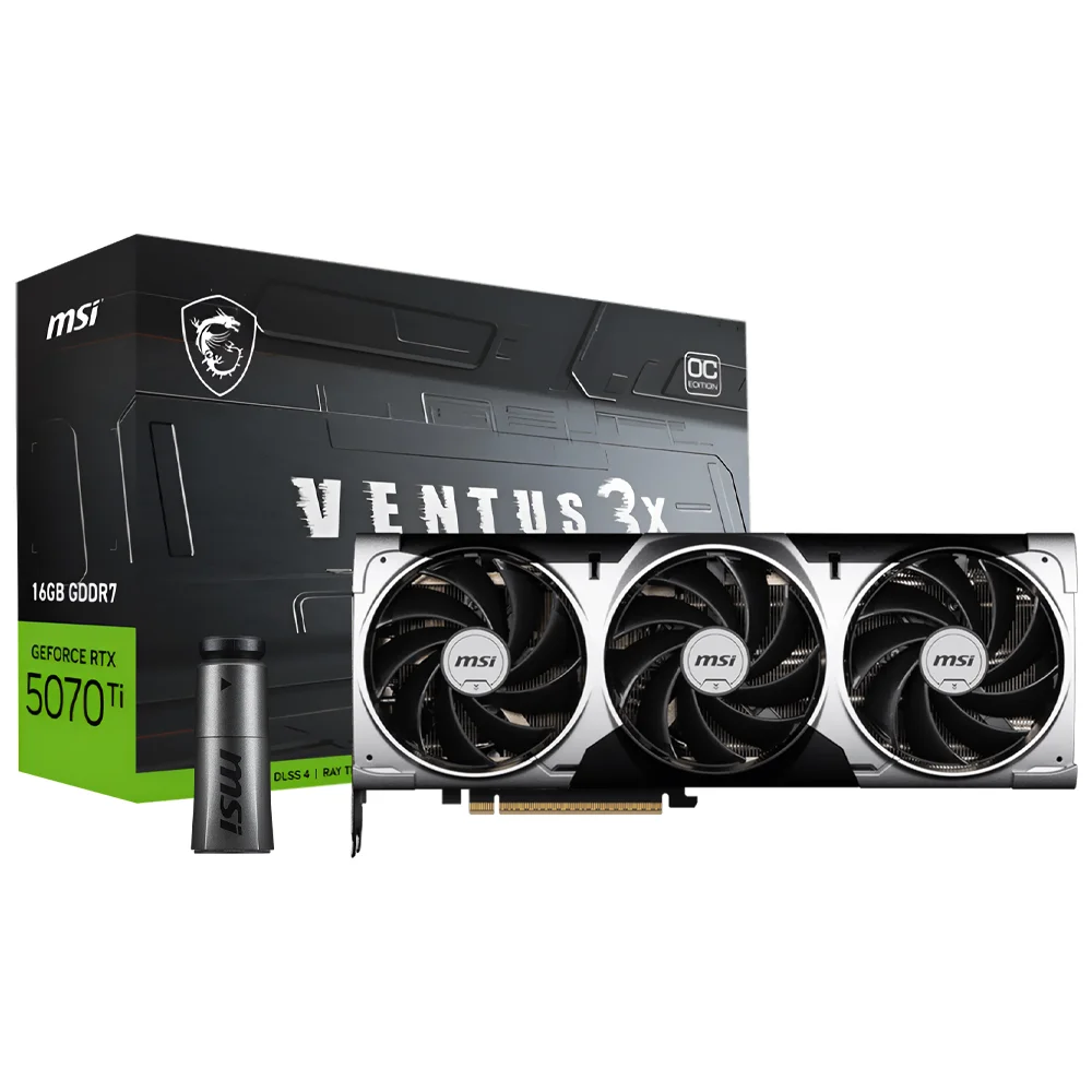 新品未開封 RTX 5070 Ti MSI VENTUS 3X Produtos com até 15 OFF no PIX KaBuM