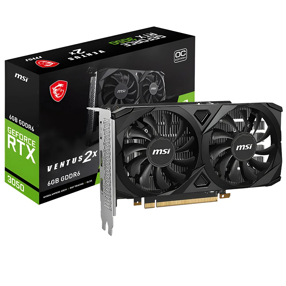 Placa De Vídeo Msi Ventus 2x Oc 6gb Geforce RTX3050 Gddr6 - 912-v812-016 4