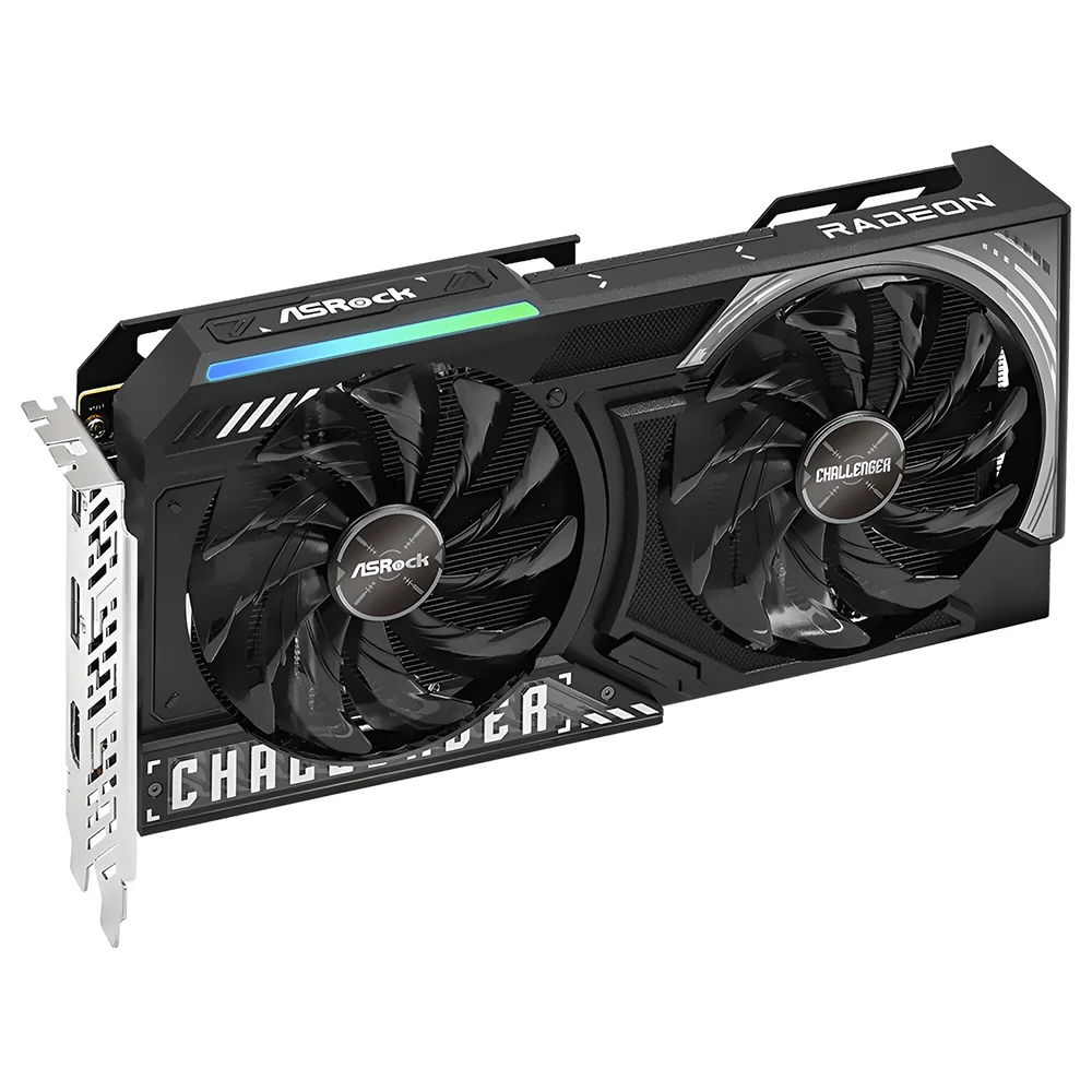 Placa De Vídeo Asrock Challenger Oc 8GB Radeon Rx9060 Xt Gddr6 - 90-ga5tzz-00uanz 6