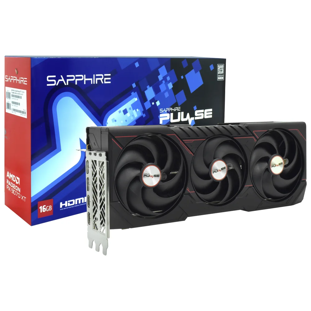 グラフィックボード・グラボ・ビデオカード SAPPHIRE PULSE RadeonRX9070XT16GB GDDR6 Produtos com até 15 OFF no PIX KaBuM