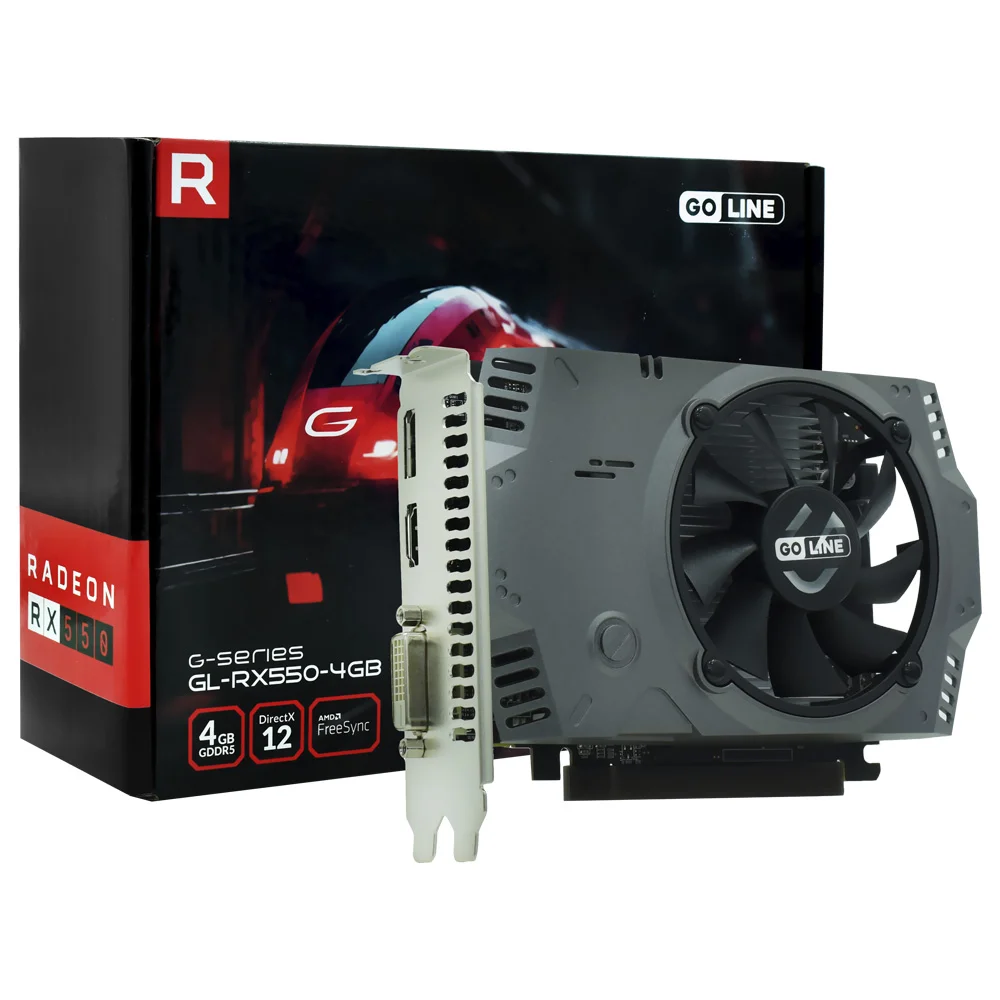 Placa De Vídeo Goline 4gb Radeon Rx550 GDDR5 - Gl-rx550-4gb 4