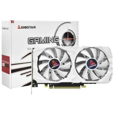 Placa De Vídeo Biostar Gaming White 8GB Radeon Rx580 GDDR5 - Va5825rq82-tbaf1-bs2