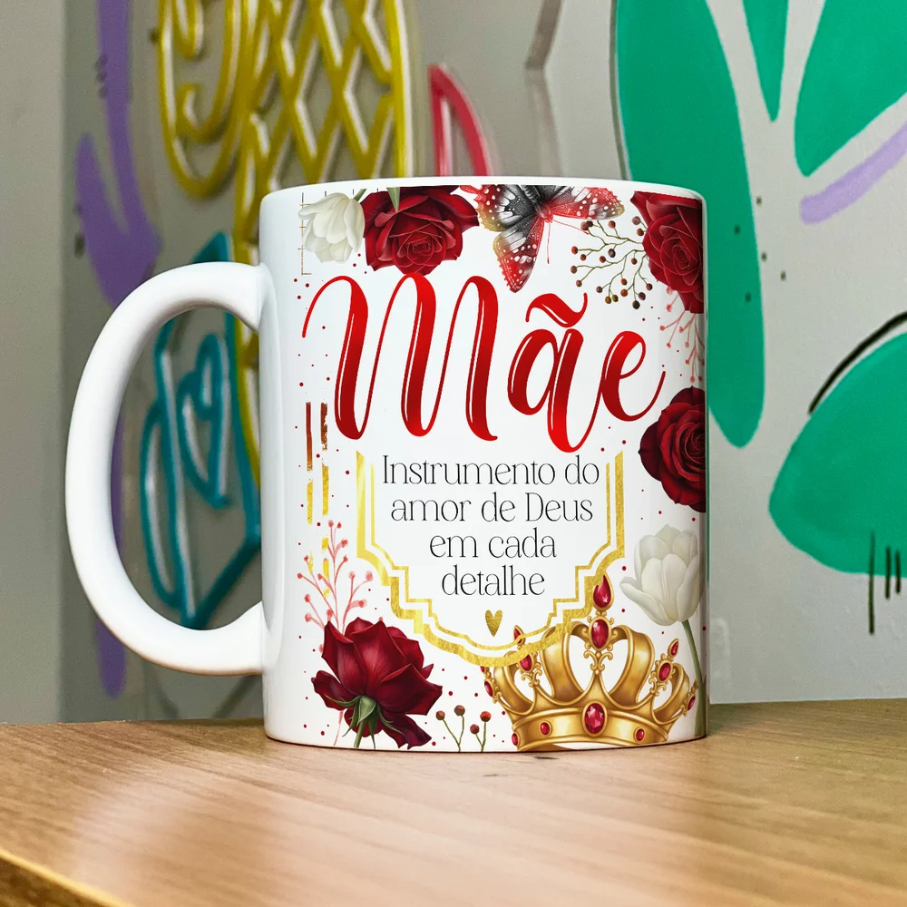 Imagem 2 de 5 do produto Caneca Dia Das Mães - Instrumento Do Amor De Deus