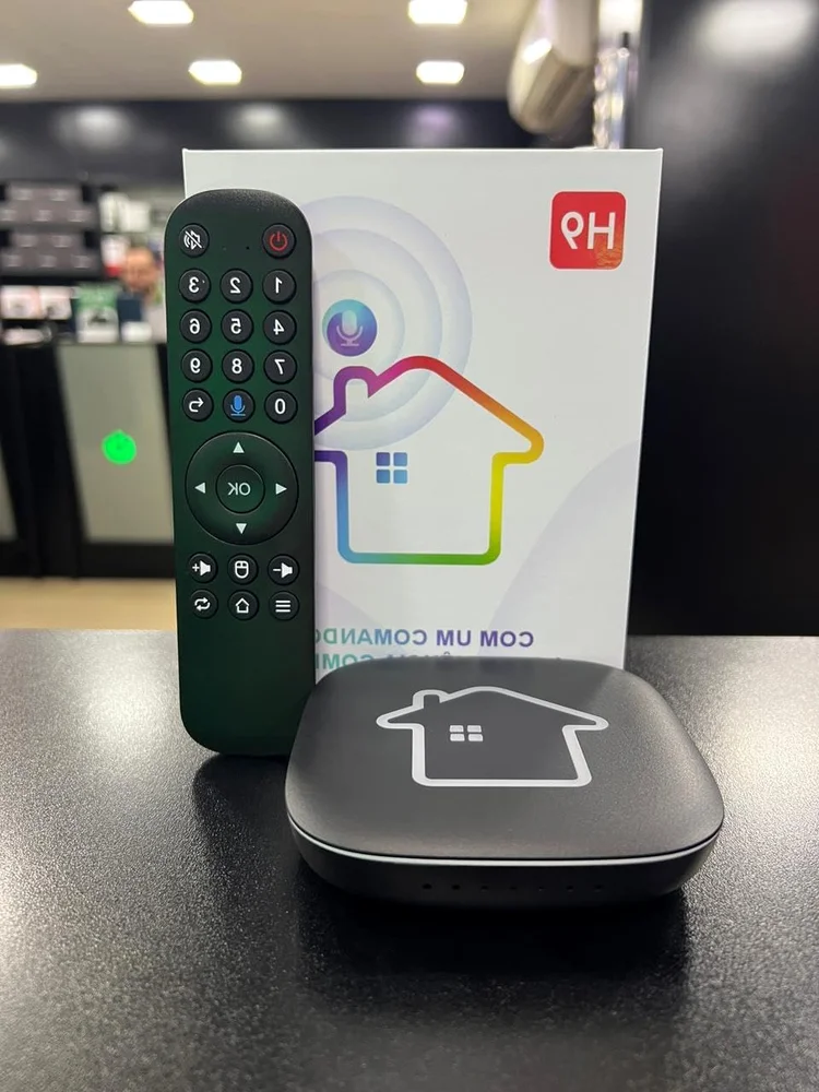 Dispositivo Media Player 4K Ultra HD Android Wi-Fi Dual Band com Comando de Voz 16GB