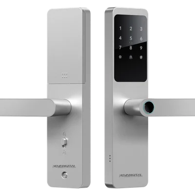 Fechadura Wifi De Embutir Abertura Biometria Senha Tag Chave App Novadigital Prata