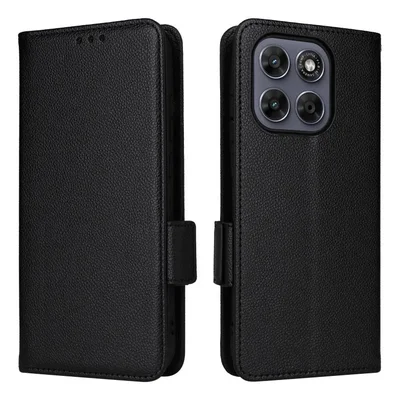 Capa Carteira Preto Estojo Flip Para Moto G67 + Película 3d De Vidro
