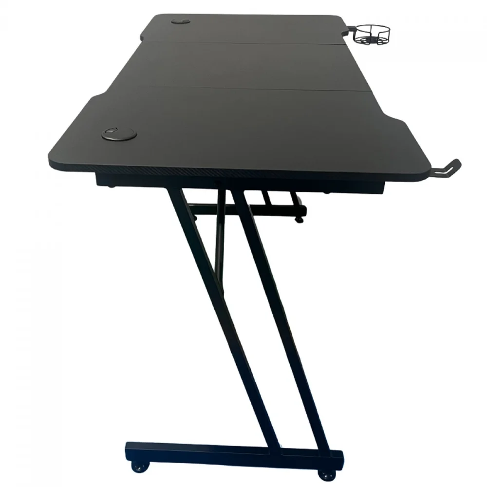 Mesa Gamer Slim Preta Escrivaninha Resistente Hayom Mg1000