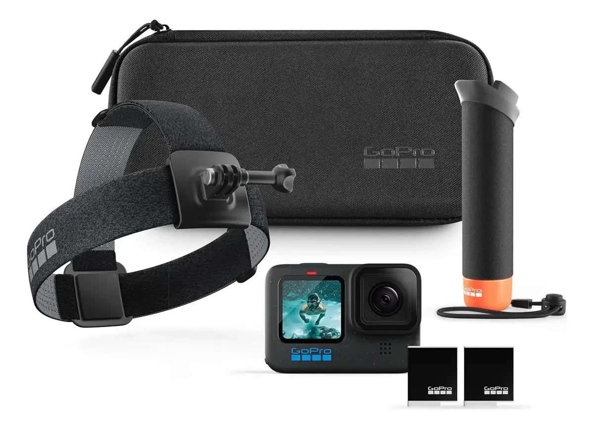 Câmera Gopro Hero12 5.3k Hdr 27mp Special Bundle Com Kit Acessórios Cor Preto