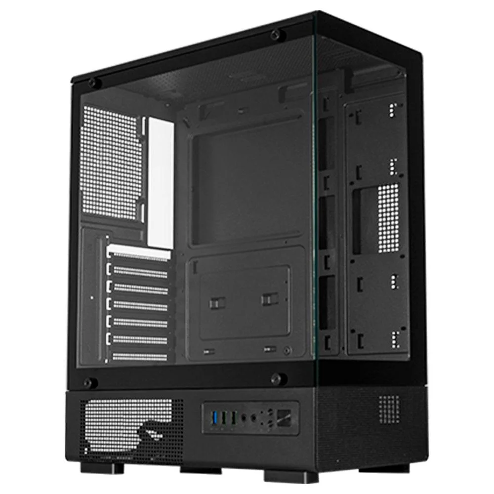 Gabinete Gamer K-mex Aquario Cg-c200 Medusa Micro Atx Preto Sem Fan
