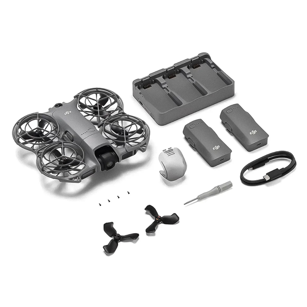 Drone Dji Neo 2 Fly More Kit Br Dji070 4k Cinza-escuro
