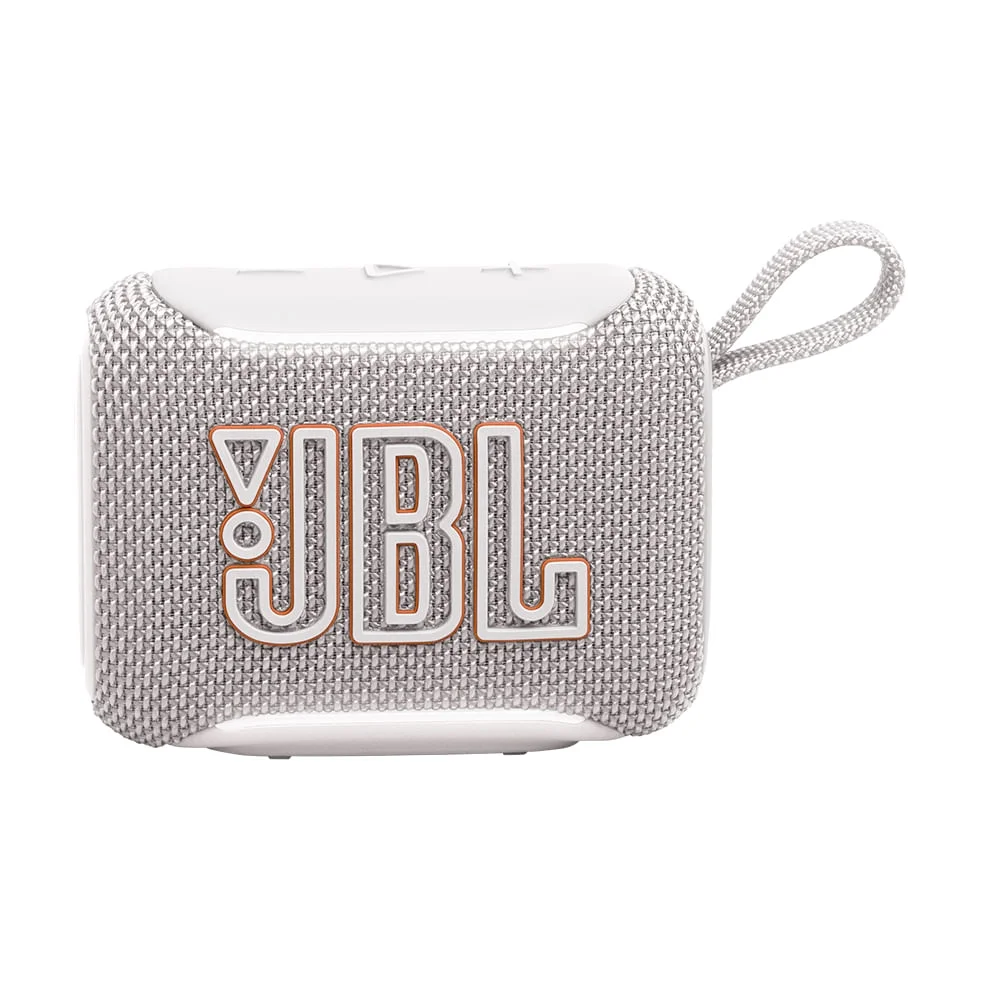 Imagem 2 de 5 do produto Caixa De Som Portátil Jbl Go 5 Branca Com Potência De 4,2w Rms, Bluetooth, A Prova D'água Ip67 Bivolt