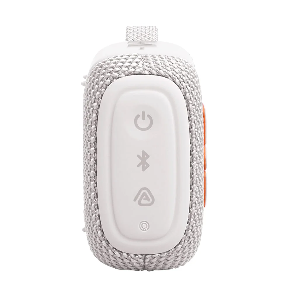 Imagem 4 de 5 do produto Caixa De Som Portátil Jbl Go 5 Branca Com Potência De 4,2w Rms, Bluetooth, A Prova D'água Ip67 Bivolt