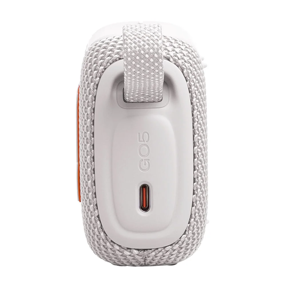 Imagem 5 de 5 do produto Caixa De Som Portátil Jbl Go 5 Branca Com Potência De 4,2w Rms, Bluetooth, A Prova D'água Ip67 Bivolt