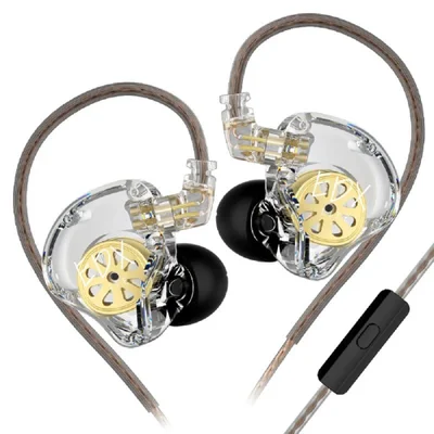 Fones De Ouvido Kz Edx Hifi Bass Intra-auriculares Transparente