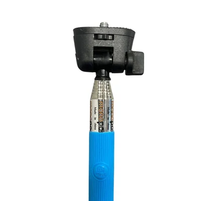 Suporte Para Selfie Monopod Bluetooth Universal Azul