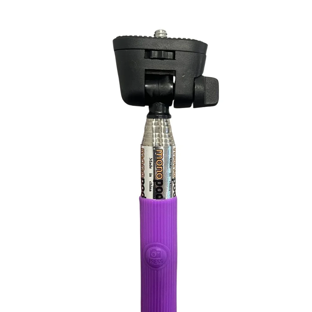 Imagem 4 de 5 do produto Suporte Para Selfie Monopod Bluetooth Universal Lilas