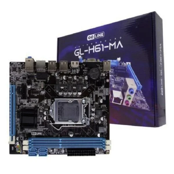 Placa Mae LGA 1155 Ddr3 Gl-h61-ma HDMI Vga 2º E 3º Ge Goline Placa Mae LGA 1155 Ddr3 Gl-h61-ma HDMI Vga 2º E 3º Ge Goline