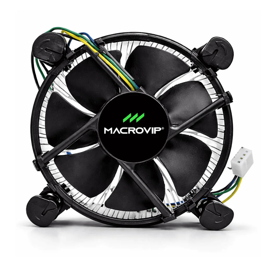 Cooler Intel Mv-cpc1para Processador LGA  1155 / 1150 / 1151 / i3 / i5 4 Pinos 2500rpm - Preto 7
