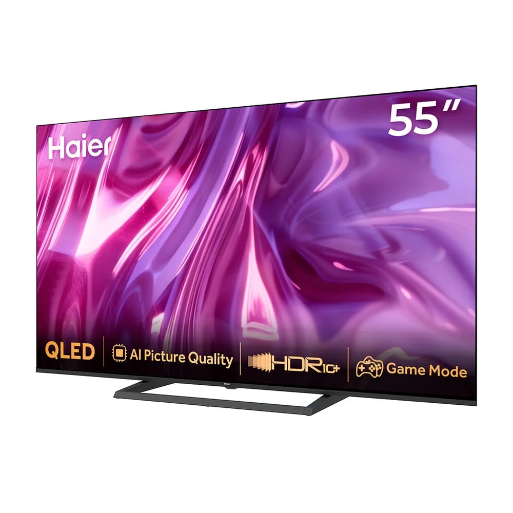 Imagem 3 de 5 do produto Smart Tv 4k Haier QLED 55” ", Google Tv E Wi-fi - H55s80gux Bivolt