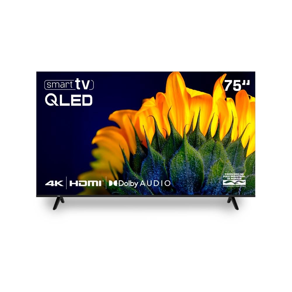 Smart Tv Hq QLED 75 " Hq qLED75sm 4k Wi fi Bluetooth, Apps, Netflix, Youtube E Prime Vídeo