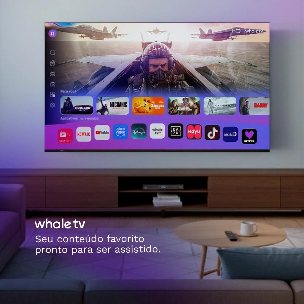 Smart Tv Hq QLED 75 " Hq qLED75sm 4k Wi fi Bluetooth, Apps, Netflix, Youtube E Prime Vídeo 8