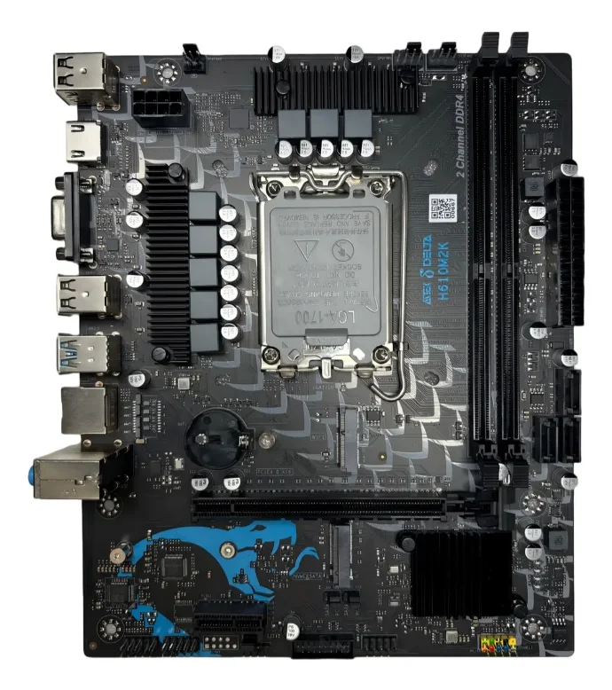 Placa Mãe Intel H610 LGA  1700 Ddr4 | Suporte M.2 | 12ª/13ª/14ª Geração PC Gamer 4