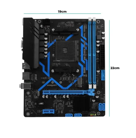 Placa Mãe AMD A520 AM4 DDR4 | Suporte M.2 | Ryzen 3000|4000|5000 PC Gamer 6