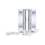 Air Cooler Cpu Oracyn Branco RGB 6 Heatpipes 230w Gamer